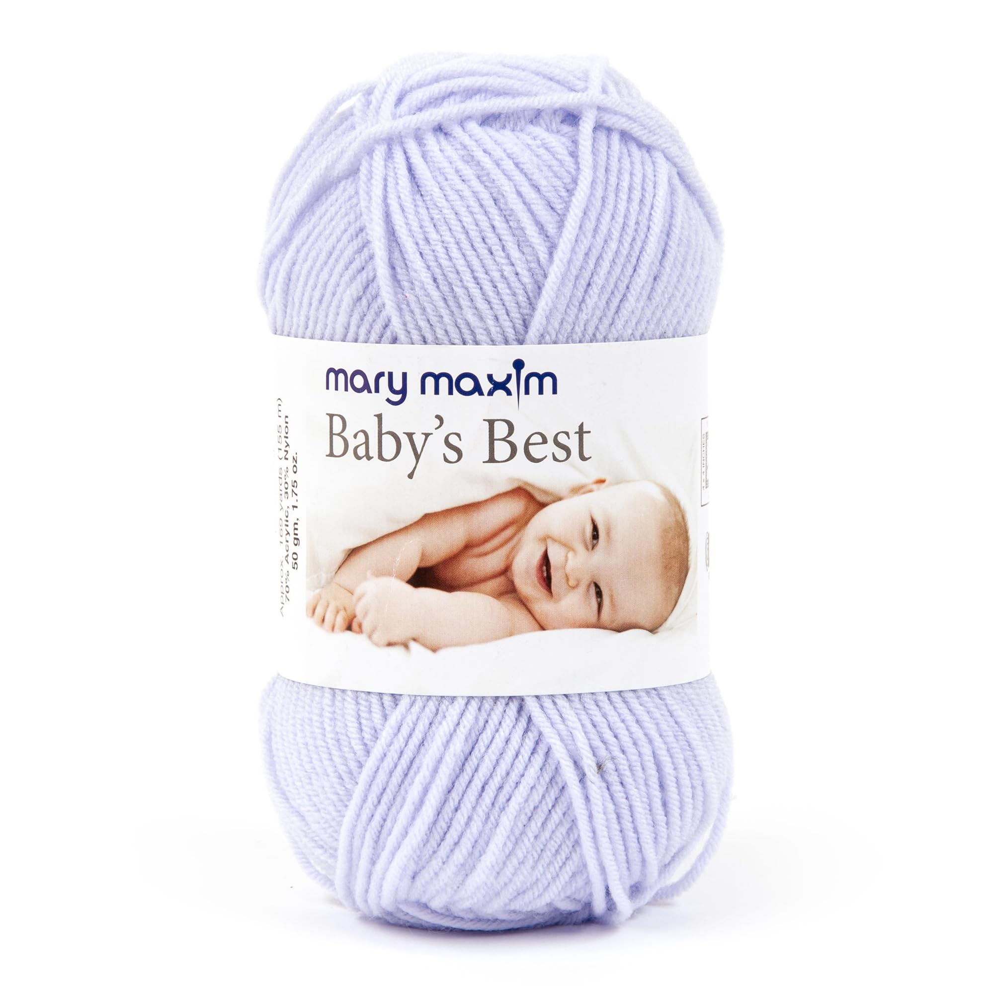 Amazon.com: Mary Maxim Baby's Best Lavender Yarn for Crocheting