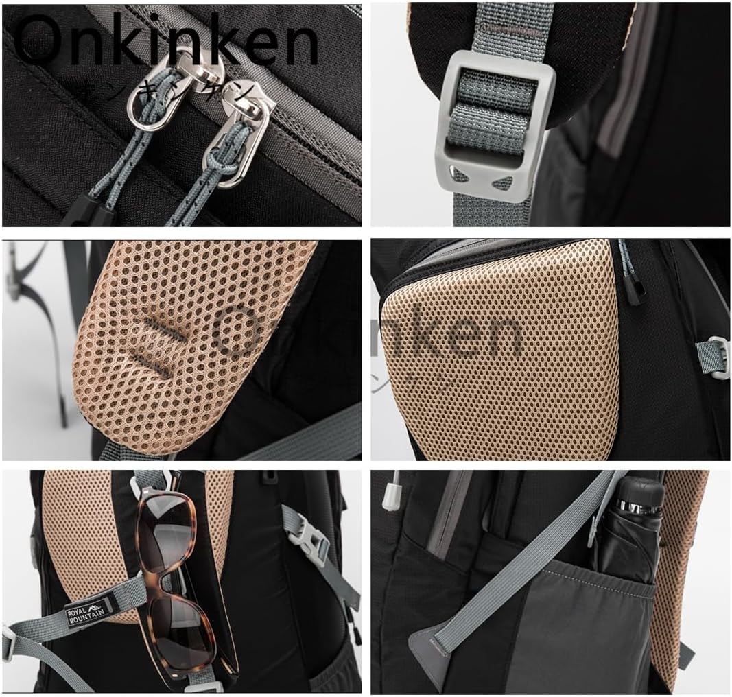 [Onkinken] リュック バックパック おしゃれ 登山バッグ 撥水 リュック ザック 軽量 カバン 耐磨耗 疲れない リュック
