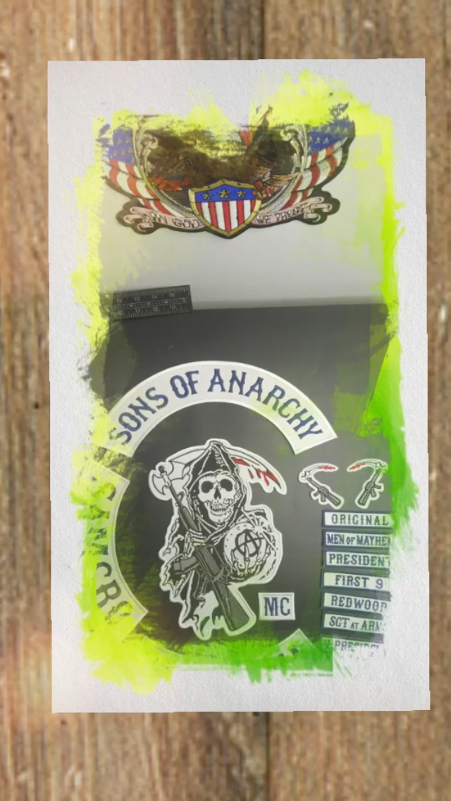 Patch Sons Of Anarchy France à Coudre pour biker
