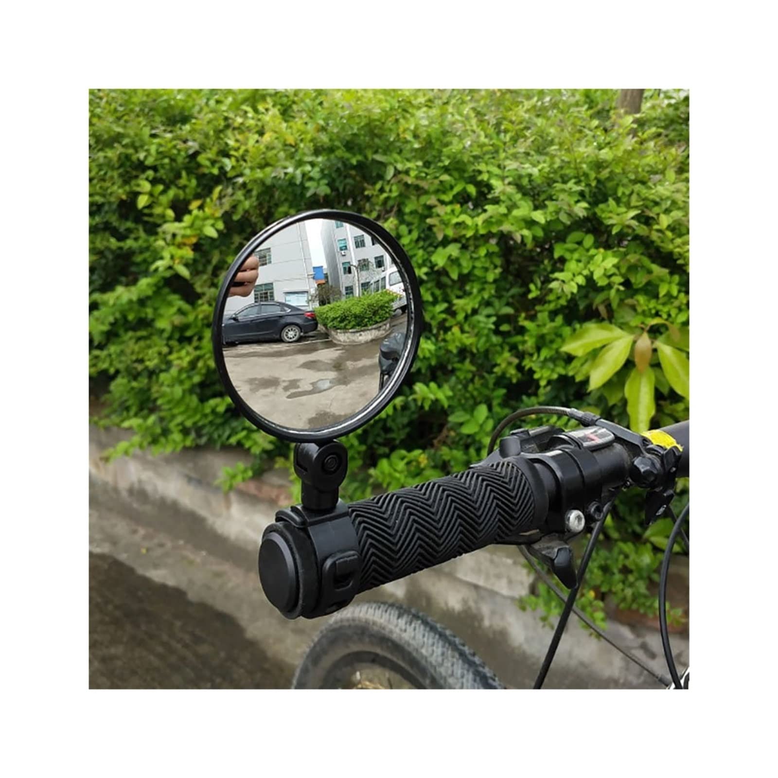 BAFAFA Embout Guidon Rétroviseur Universel Vélo Moto Rétroviseur Guidon Grand Angle Miroir Convexe Cyclisme Vue Arrière 360 ​​Rotation Réglable Rétroviseurs Latéraux