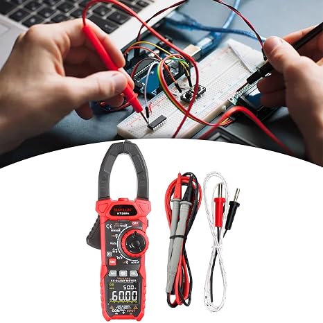 Clamp Meter,Voltage Tester,Temperature Diodes Continuity Resistance Current Capacitance,Hand Held HT208D/HT208A, HT208A