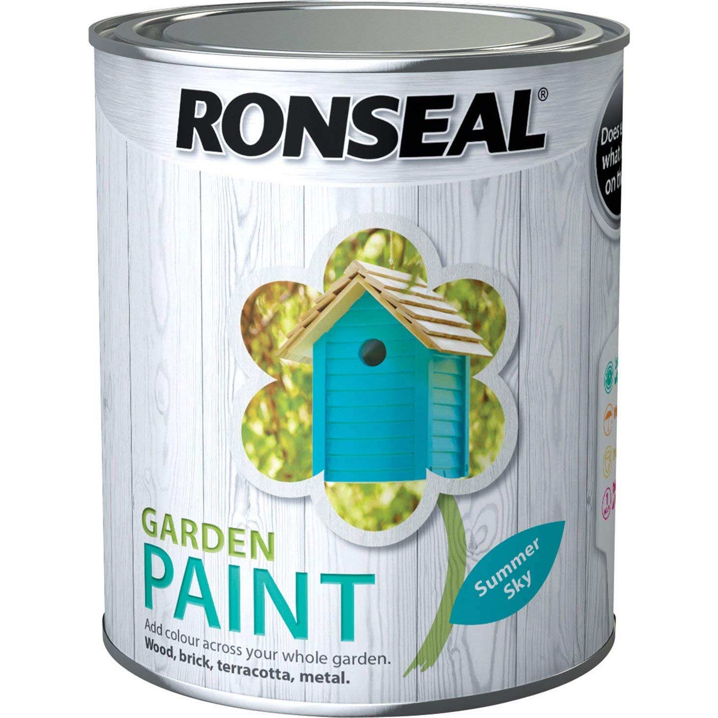 Ronseal Garden Paint 750ml Summer Sky by garden paint