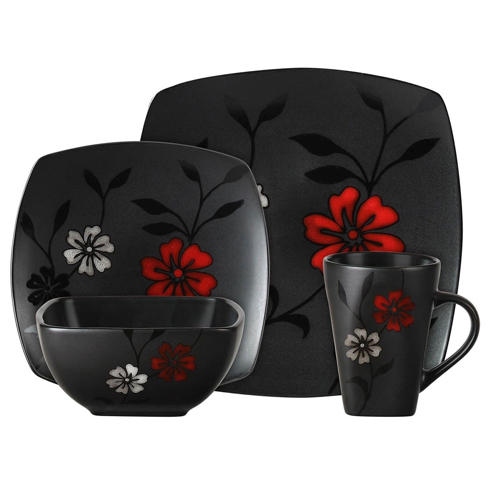 Amazon.com | Gibson Elite Couture Evening Blossom Dinnerware Set 