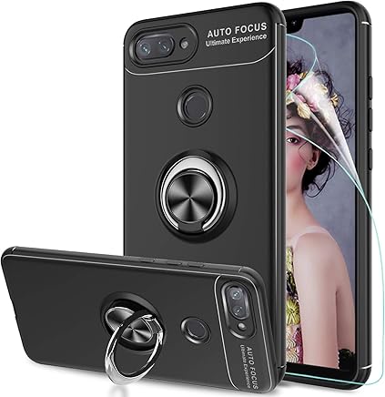 LeYi Funda Xiaomi Mi 8 Lite con Anillo Soporte, 360 Grados Giratorio Ring Grip con Kickstand Gel TPU de Silicona Bumper Case Carcasa Fundas Xiaomi Mi8 Lite con HD Protector de Pantalla,JSZH,Negro LeYi Funda Xiaomi Mi 8 Lite con Anillo Soporte, 360 Grados Giratorio Ring Grip con Kickstand Gel TPU de Silicona Bumper Case Carcasa Fundas Xiaomi Mi8 Lite con HD Protector de Pantalla,JSZH,Negro