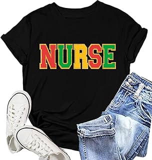 Nurse Shirt for Women Kind Caring Loving Calm Strong Loyal T-Shirts Nurses Week Tee Top