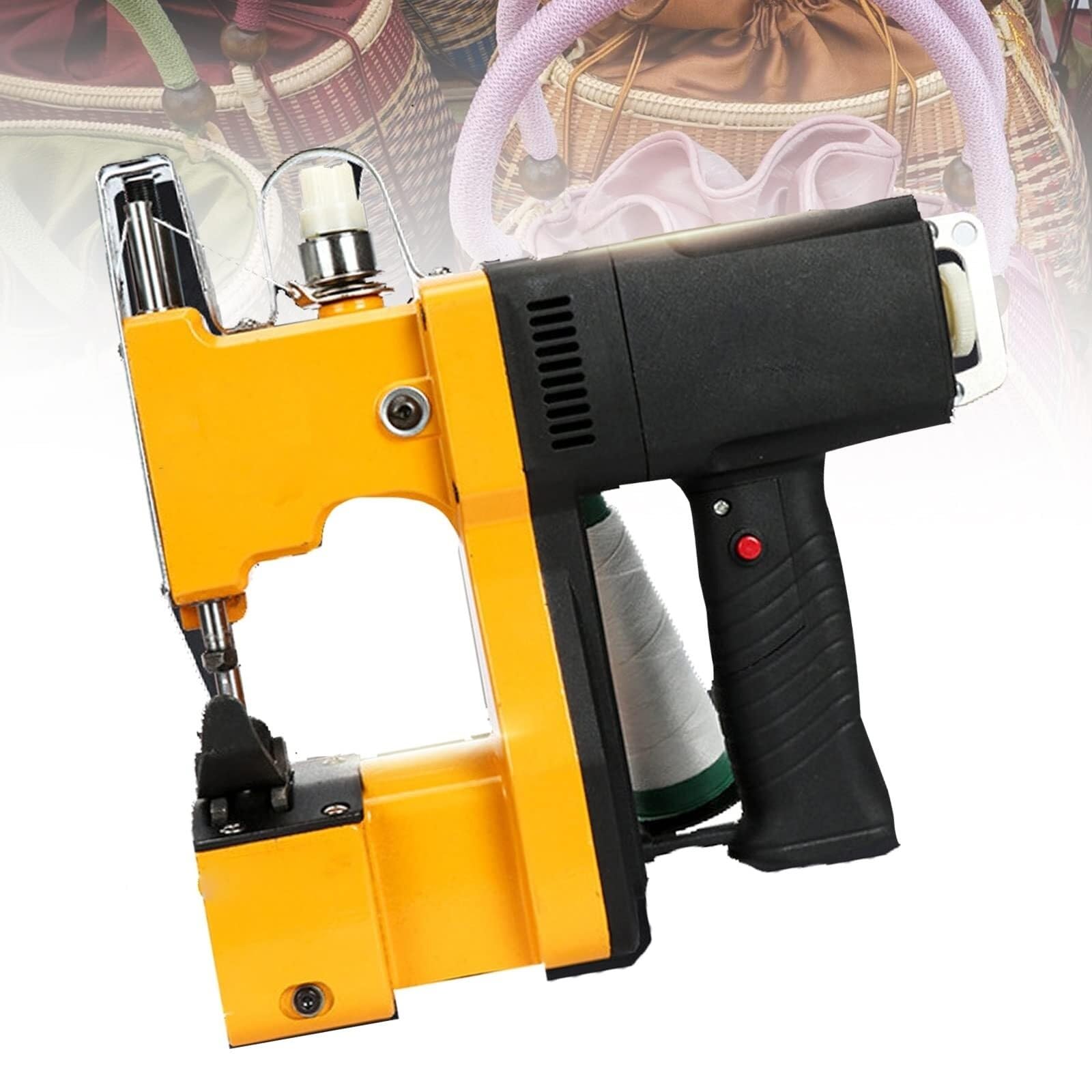 Machine à coudre anti fuite pour fermer sacs tissés et plastique