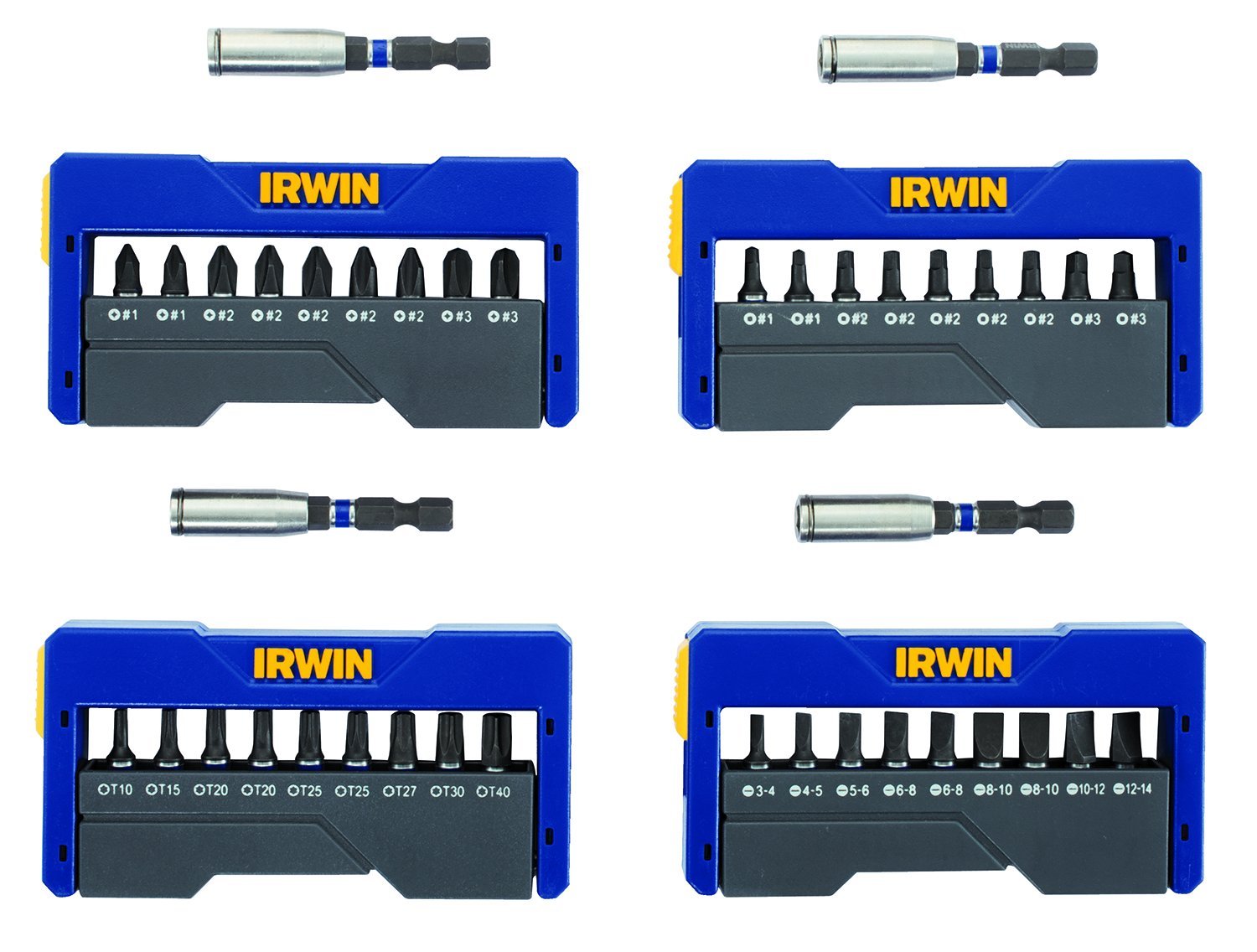 IRWIN Impact Bits Set 10-teilig – Für Schlagschrauber, Kaltgeschmiedet, 1 Zoll Länge