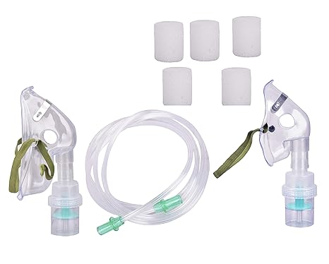 RCSP Nebulizer machine mask white pack of child and adult mask for all nebulizer machine