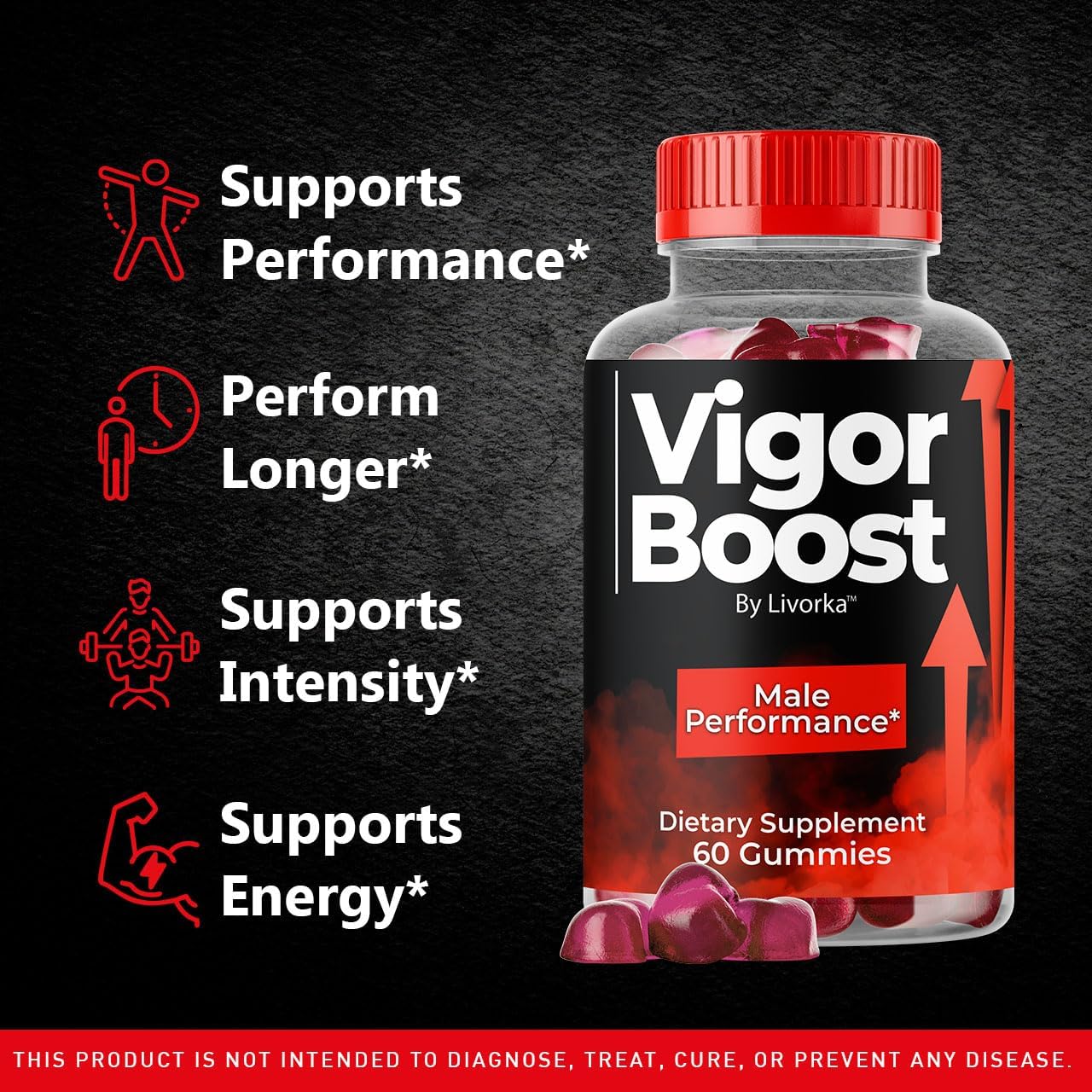 Vigor Boost Gummies - Official VigorBoostGummies Support Advanced Formula All Natural Ingredients Premium Supplement Gummys for Overall Health & Wellness Reviews, 60 Gummies for 1 Month - Image 2