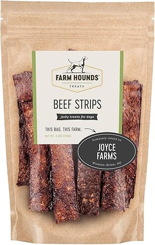 Miniatura 7 de Farm Hounds Golosinas de carne natural de primera calidad para perros, 100% hechas de carne de res criada humanamente, sin rellenos añadidos,
