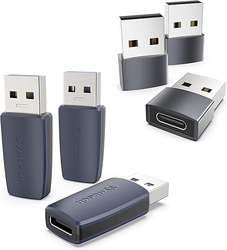 Syntech Paquete de 3 adaptadores USB C a USB