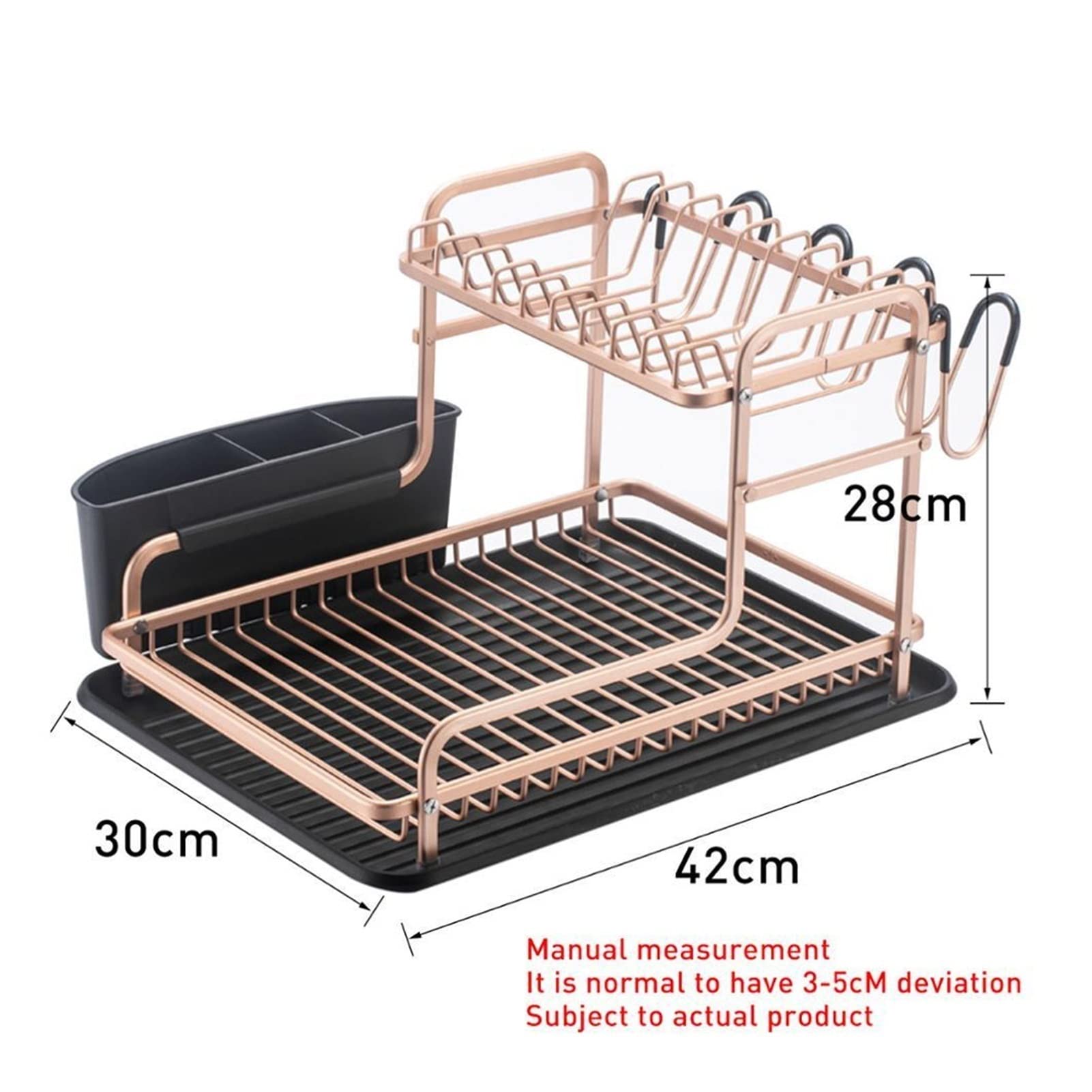 UNNS Wäscheständer Küchenregal Organizer über Waschbecken Utensilien Halter Schüssel Teller Ableiten Regal Küche Aufbewahrungsregal Teller Trockengestell Besteckhalter (Color : A)