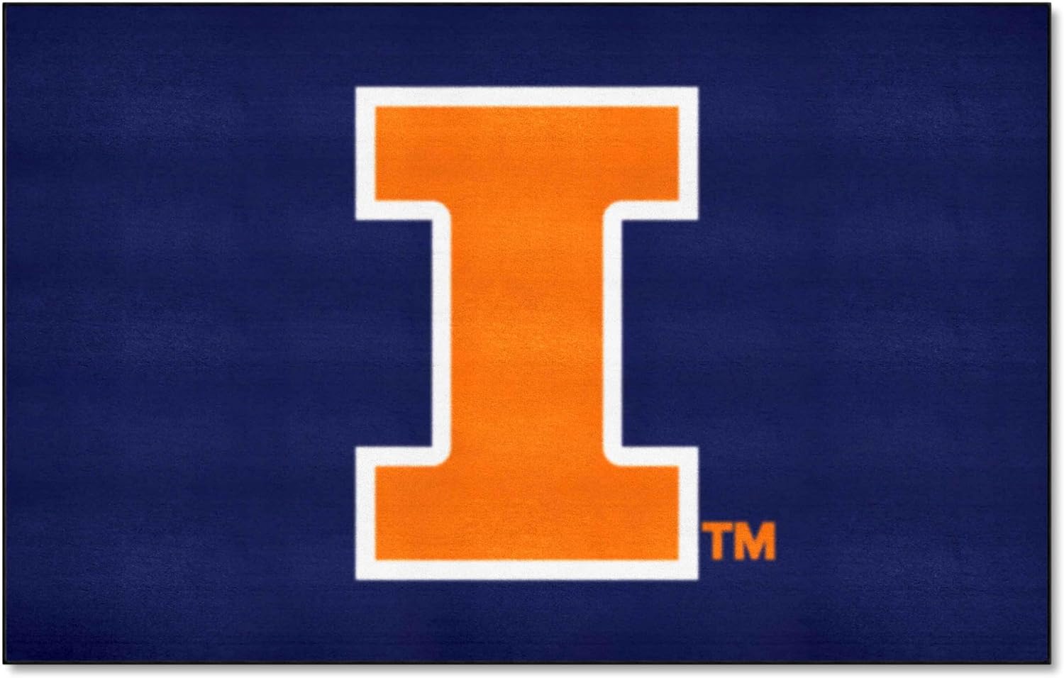 FANMATS 1955 Illinois Illini Tailgater Rug - 5ft. x 6ft. Sports Fan Area Rug, Home Decor Rug and Tailgating Mat