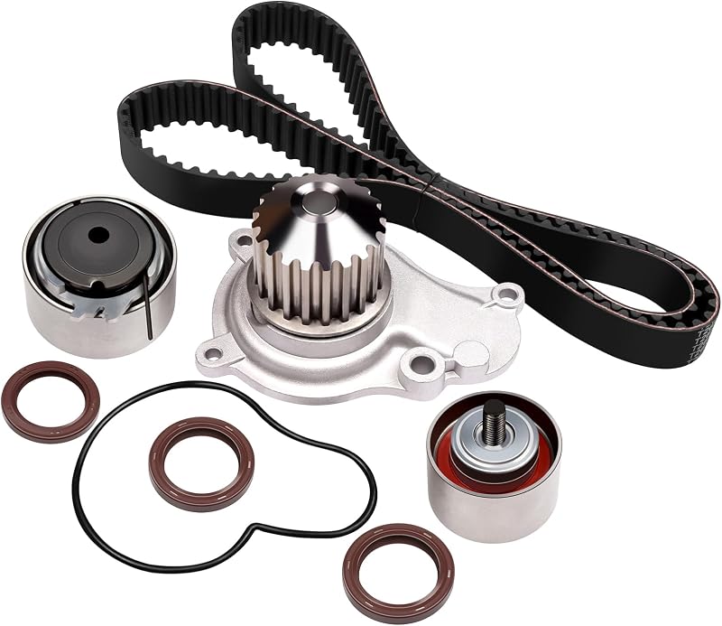 Timing Belt Kit Fit for 2003-2009 for Chrysler for PT Cruiser 2.4L | 2003-2006 for Dodge for Stratus 2.4L 2002-2005 for Jeep for Liberty 2.4L, Water Pump with Gasket