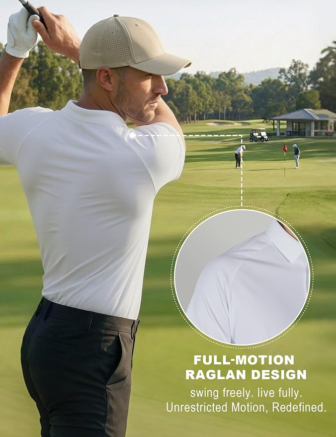 Polo para hombre color blanco talla L miniatura 7
