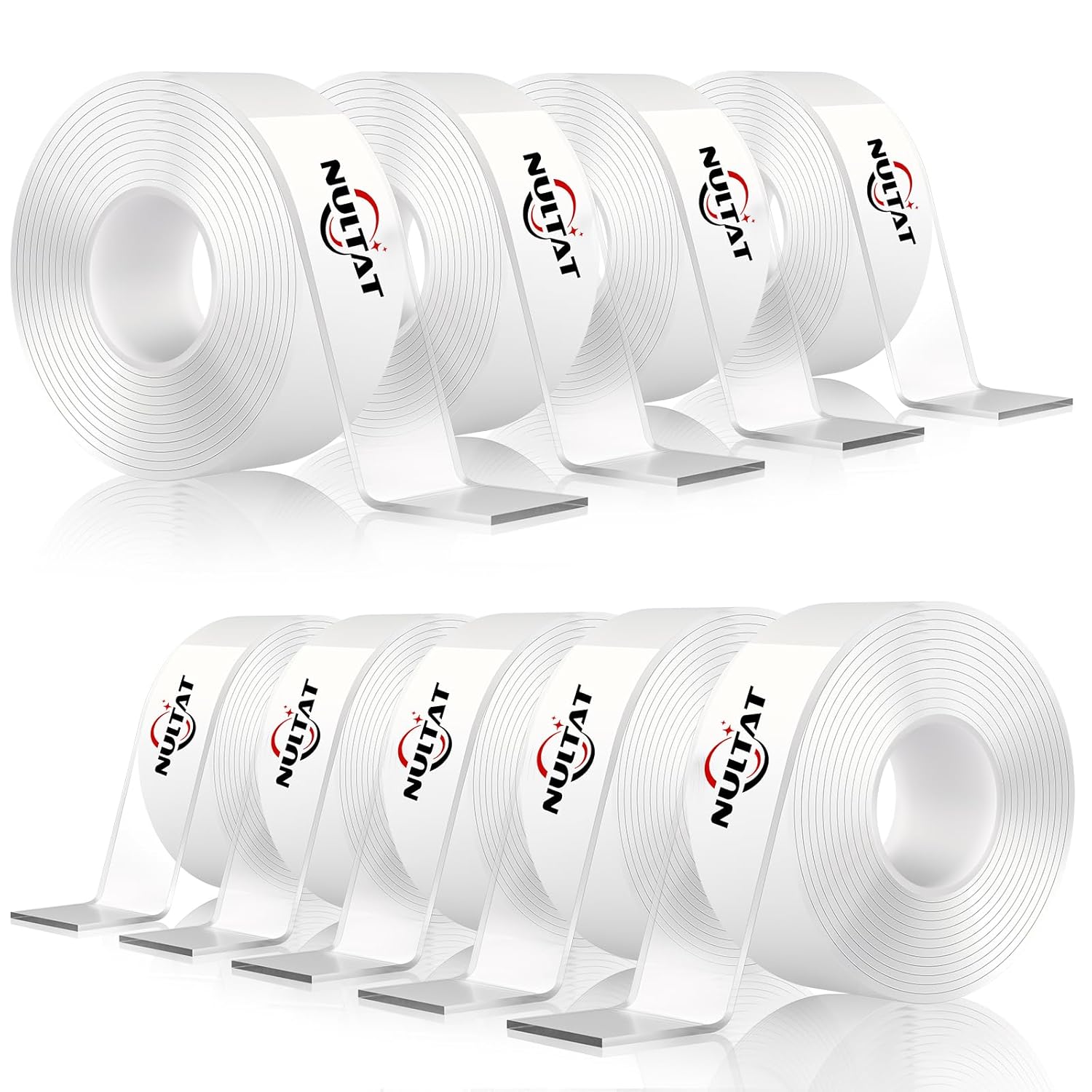 90 Feet Double Sided Tape Heavy Duty, 1.18" x 120" Strong Nano Double Stick Tape, Removable, Washable, Reusable Adhesive Tapes for Wall, Clear Multipurpose Mounting Tape Filament Tape(90 Feet)