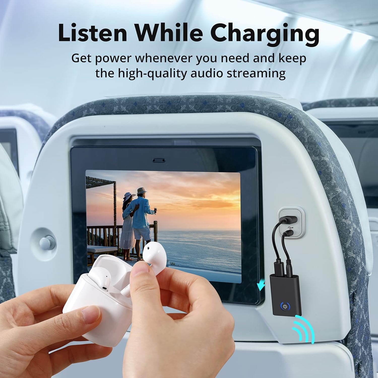 Bluetooth 5.0 Transmitter and Receiver, 2-in-1 3.5mm Wireless Audio Adapter, aptX Low Latency, Pair 2 Bluetooth Devices Simultaneously, for TV/Headphones/PC/Home Stereo/Car/Nintendo Switch/Speakers : Electronics