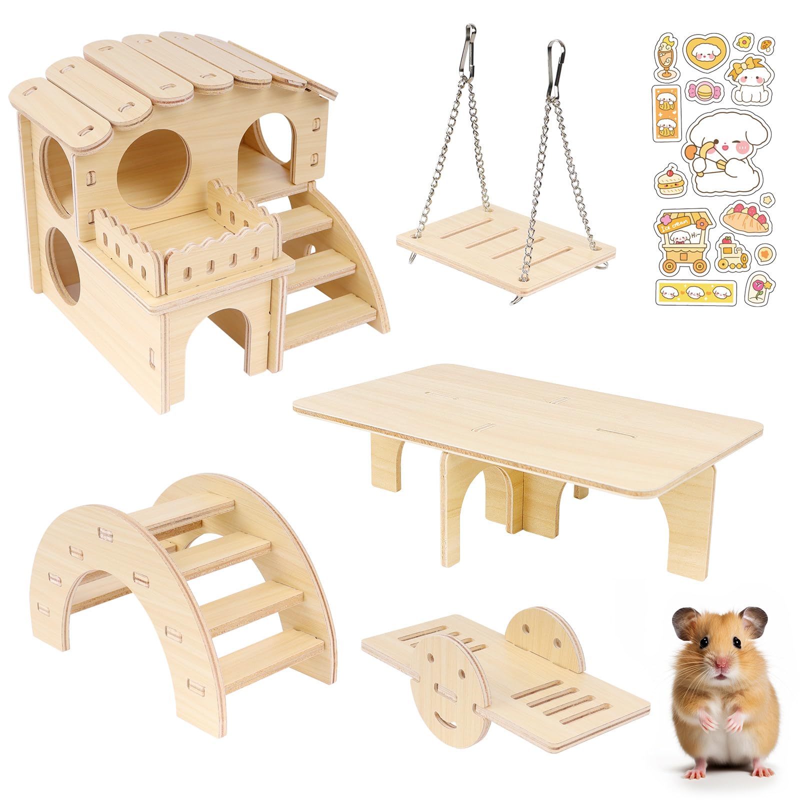 Amazon | IRRVIN 6点セット ハムスター ハウス おもちゃ