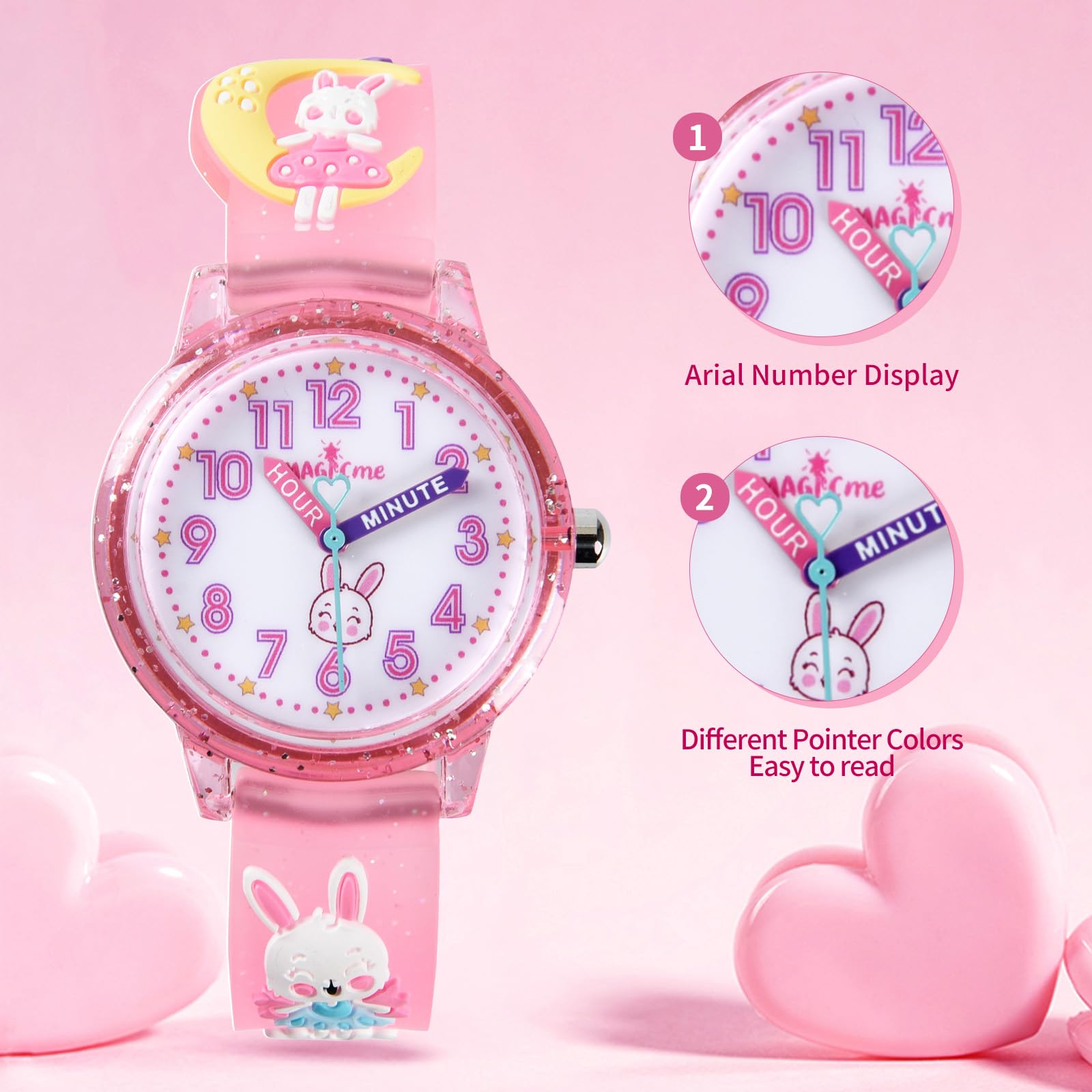Relojes Digitales para Niños 3D Silicona Correa Dibujos Animados 3-11 Años