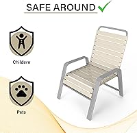 Vista 5 de Correa de reparación de muebles de césped de patio al aire libre de 1.5" x 30' - Blanco