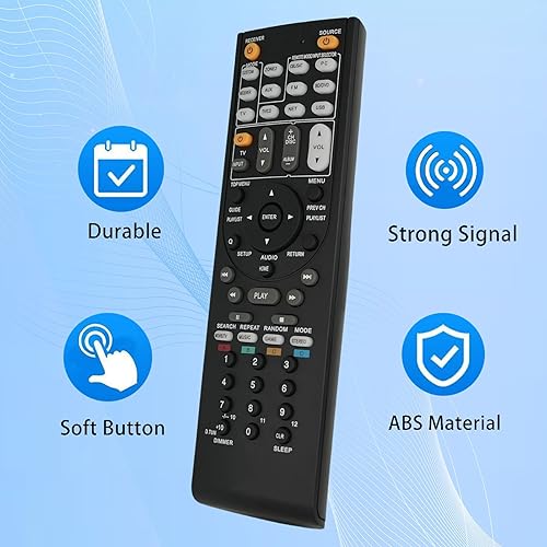 Miniatura 3 de Mando a Distancia de Repuesto para Onkyo TX-SR702E RC-647M HT-S9300THX HT-SR508 TX-NR616 TX-NR414 RC-836M TX-SA578 RC-707M Audio Video Sistema