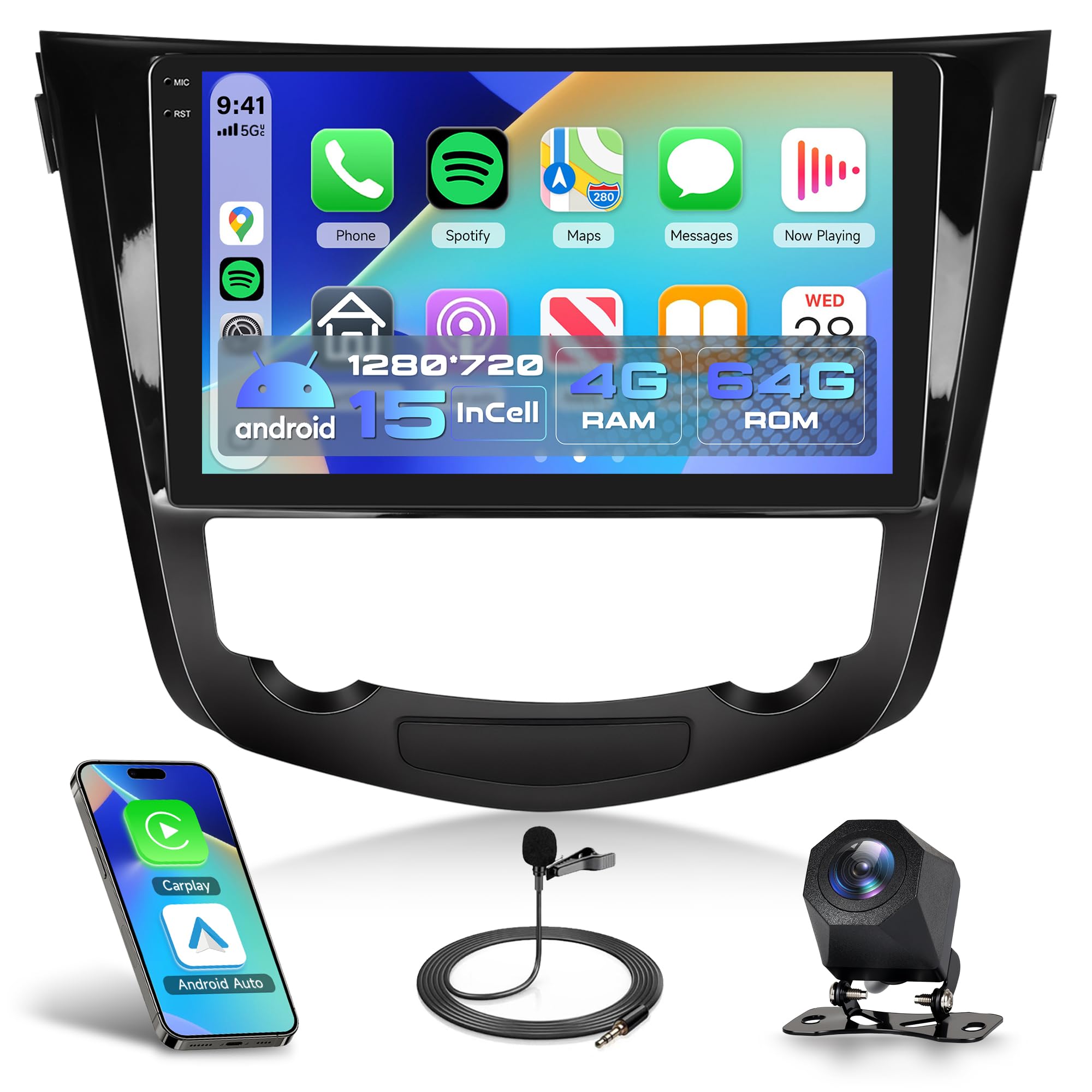 KOKUYO cami Ap Android版 Amazon.com: Rimoody 4G+64G Car Radio Carplay for Nissan Rogue 2014