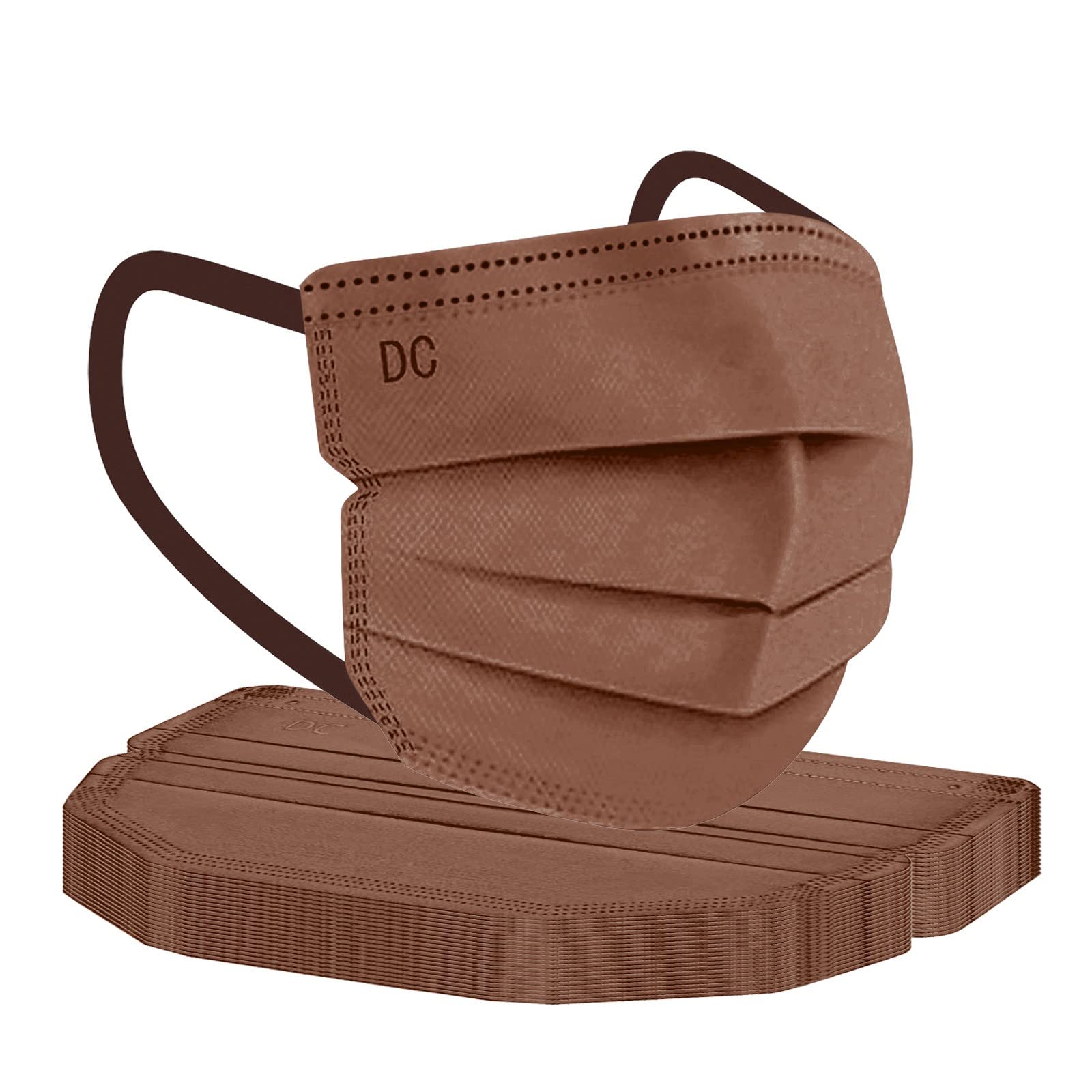 RMH Pack of 10 Adult Disposable Morandi Mouth and Nose Protection Neckerchief Black Masks Colourful 3-Layer Disposable Mouth Cloth Dustproof Breathable Cloths Bandana Scarves for Men Women