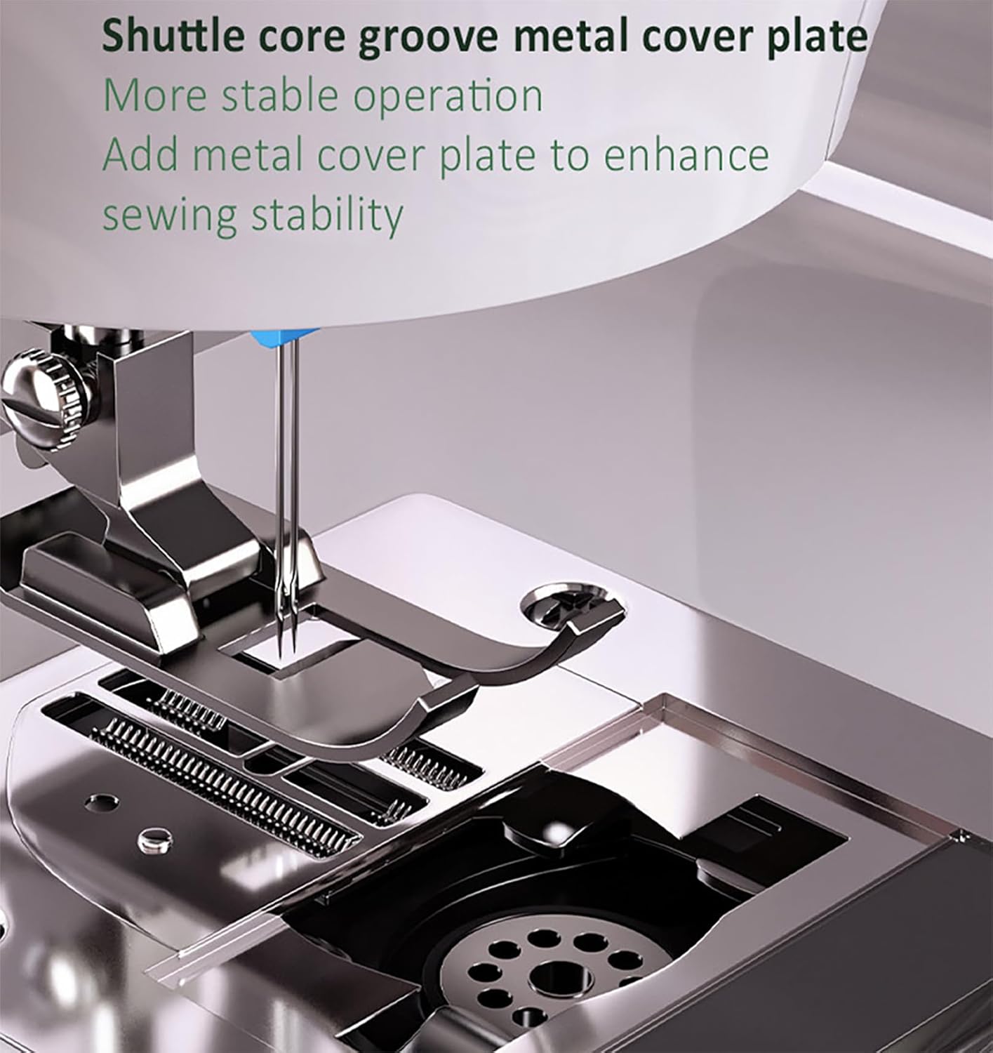 Sewing Machine with Extension Table, 39Stitch Patterns Built-In,withAccessory Kit, LED Light 2-Speed Foot Pedal, Sewing Machine for Beginners Great for Quilting, Crafts & Mending