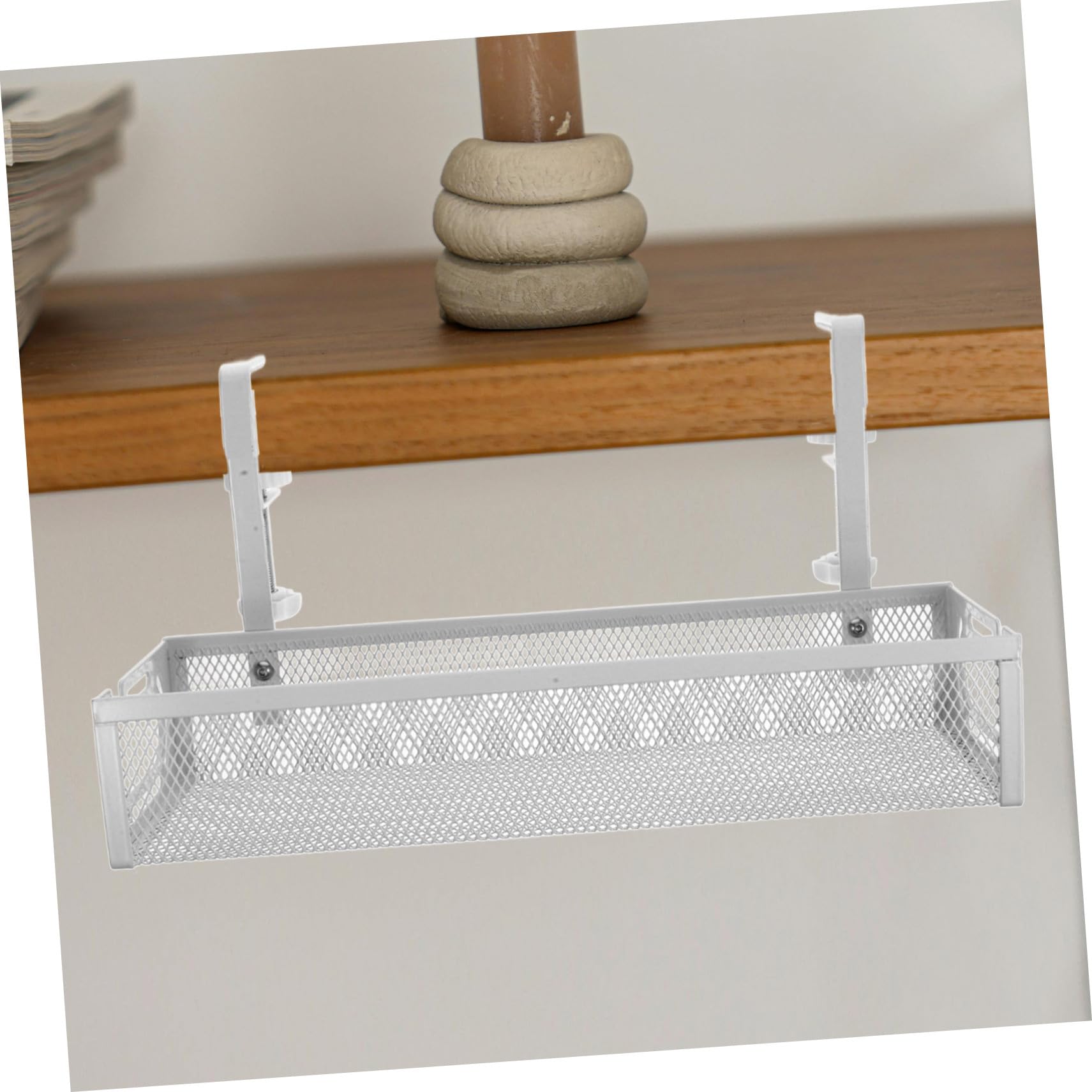 Angoily Bac de Gestion des Câbles sous Bureau Organisateur de Câbles pour Ranger Panneaux de Brassage et USB