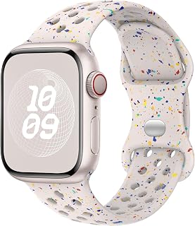Yoohoo Silikon Sport Armband Kompatibel mit Apple Watch Damen Herren