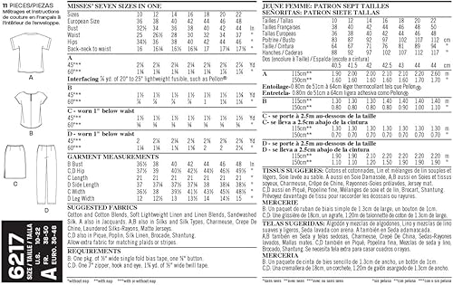 Miniatura 3 de Simplicity Creative Patterns New Look 6217 Misses' Separates, A (10-12-14-16-18-20-22)