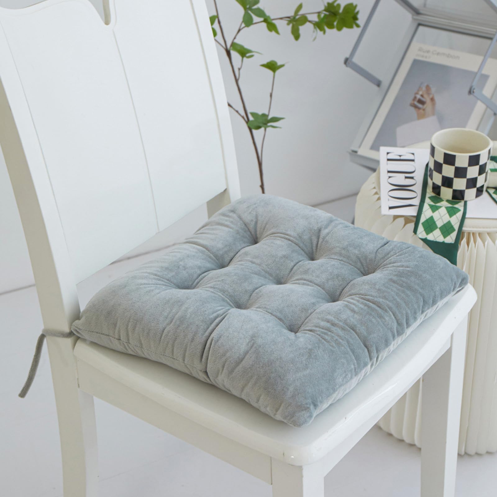 Cojín de asiento para terrazas y oficinas con tejido de fácil limpieza
