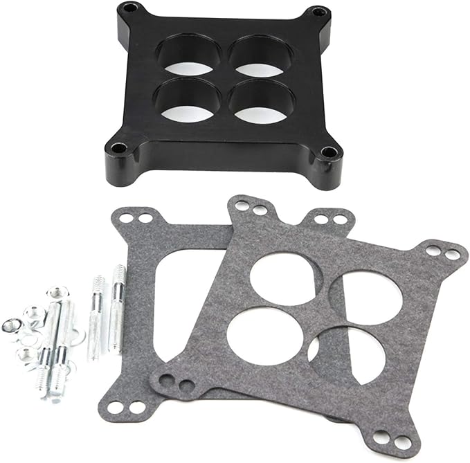 edelbrock + Aluminum Alloy Carburetor Gasket, 1" Ported Phenolic Spacer 4bbl SBC BBC BB Fits for
