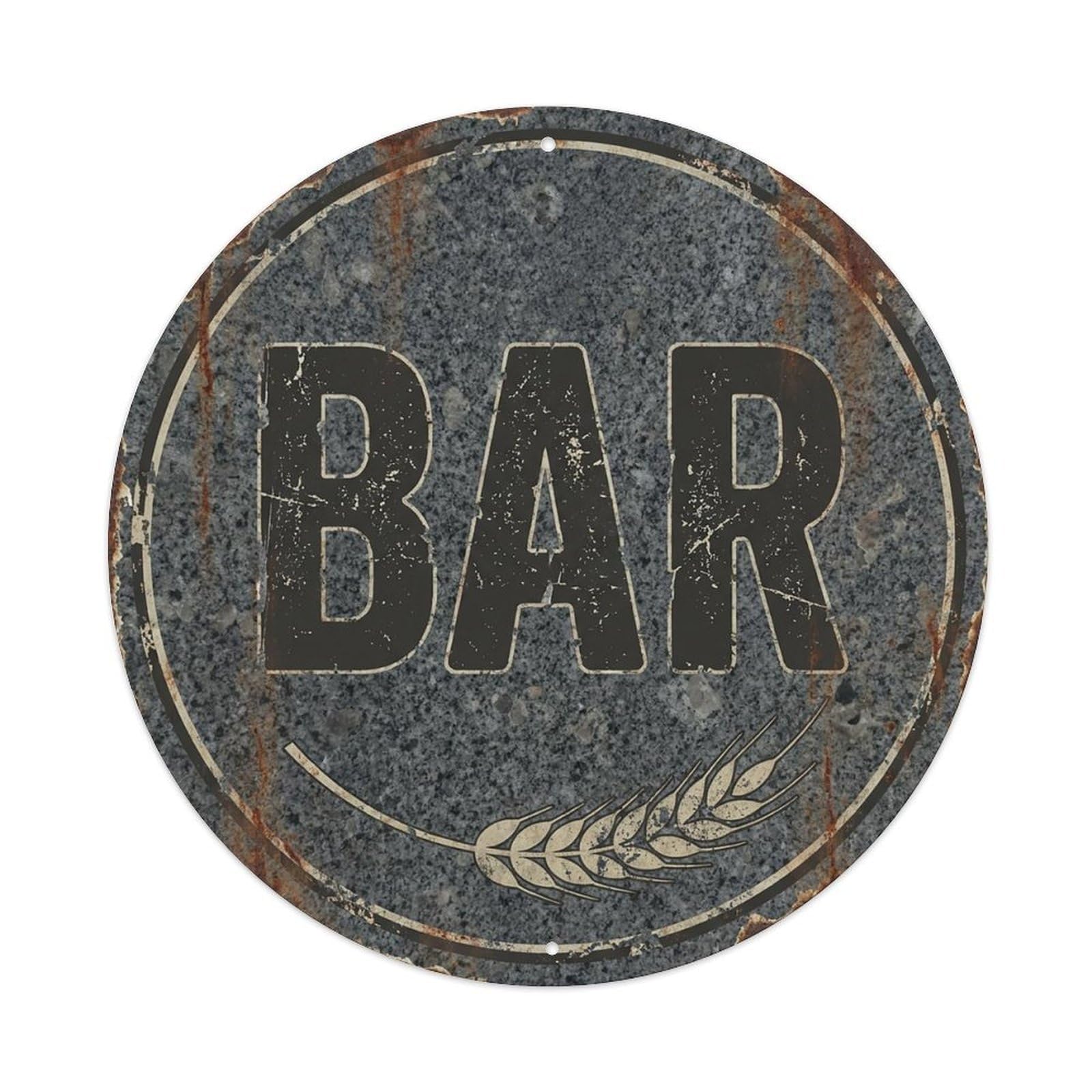 Vintage Beer BAR Granite Texture Retro for Pub Vintage Metal Tin Sign Plaque Wall Decor for Cafe, Club Bar, Office, Garden Metal Poster 8x8Inch