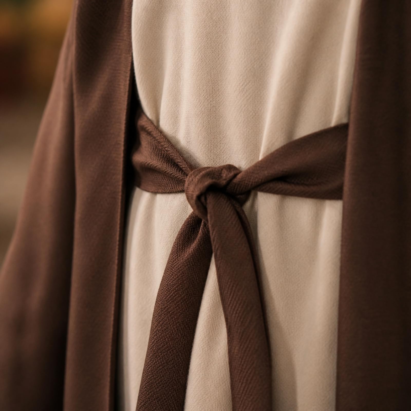Costume con Barba Beige Travestimento |, Lungo, per Recite Scolastiche, Bambini