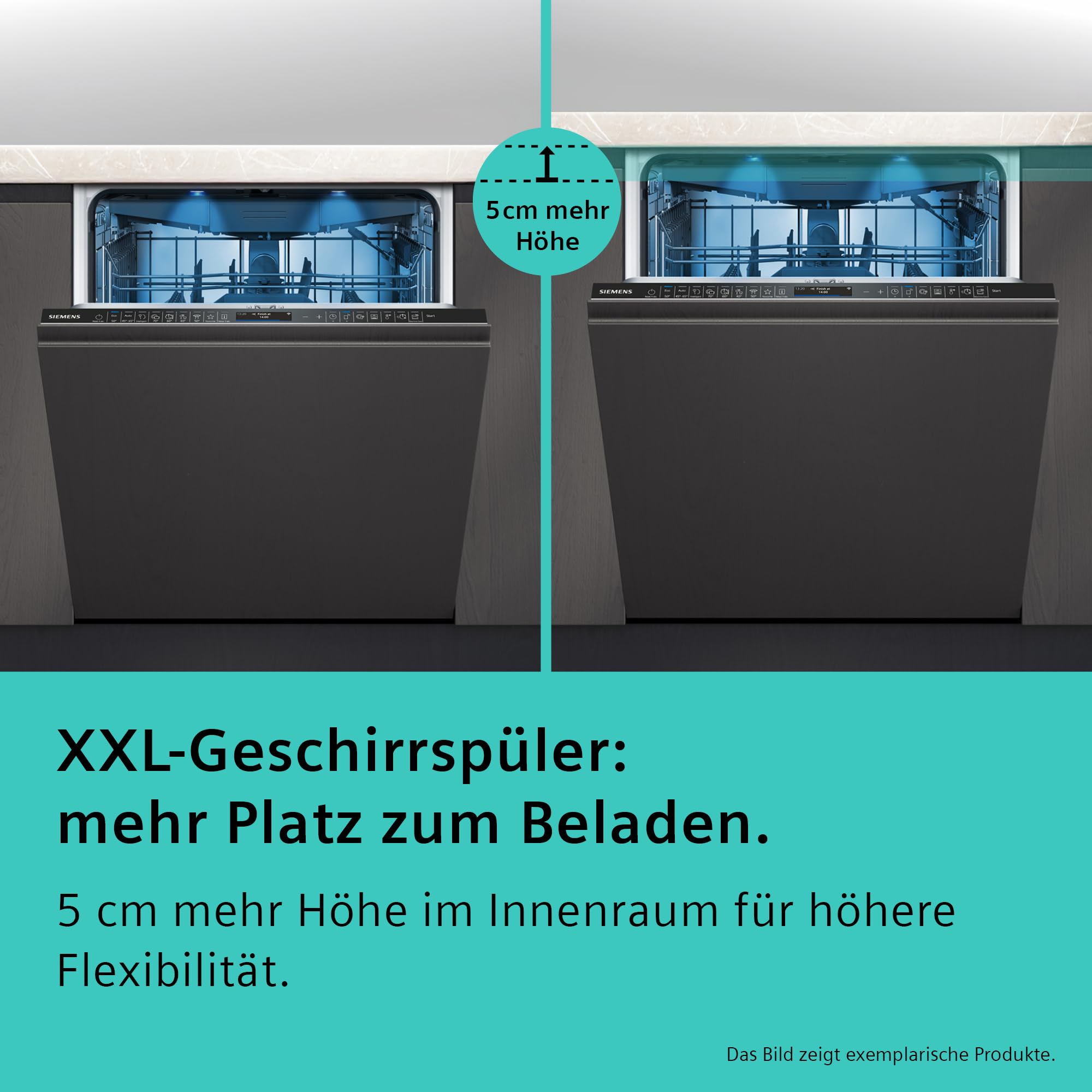 Siemens iQ300 SX63EX06VE Vollintegrierter Geschirrspüler 60 cm smartStart varioSpeed Plus