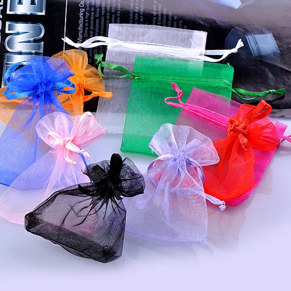 10pcs Cordon D'emballage Sac Mariage Candy Pochette Linge Bijoux Sac