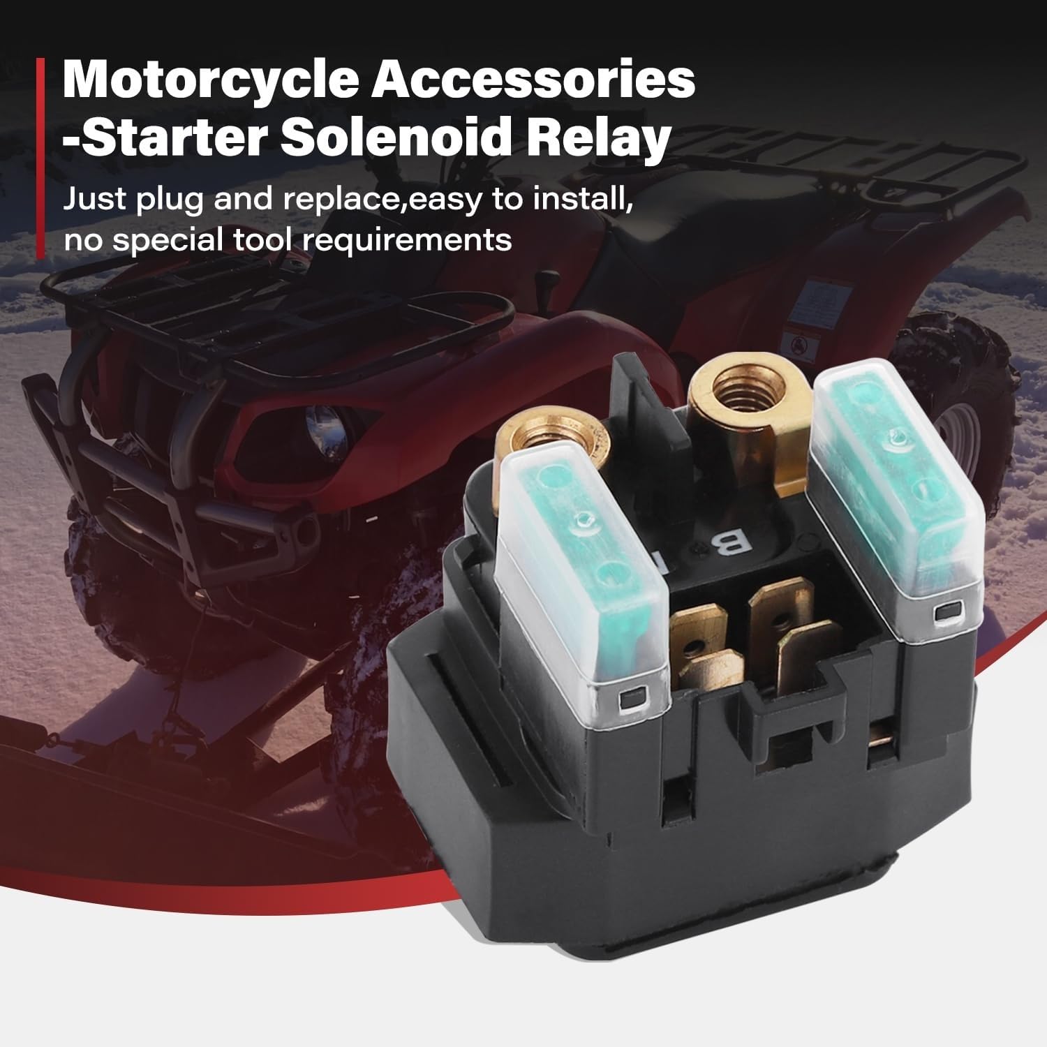 Relé Arranque Accesorios para relé de solenoide arranque motocicleta Para ATV YFM 350 400 450 660 Para Grizzly Para Big Bear