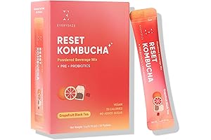 Everydaze Reset Kombucha No Sugar Added Powdered Drink Mix: Pure Refreshment
