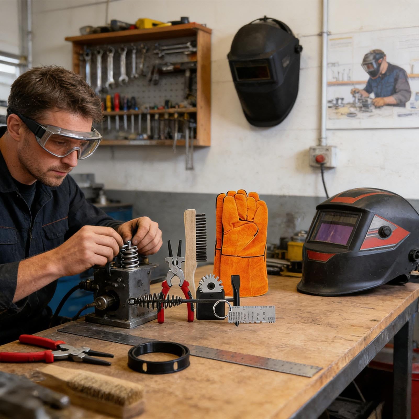 Accesorios de Soldadura Herramientas de Limpieza de Salpicaduras de | Equipo Removedor de Escoria para Automoción Electrónica Manualidades y Hogar Soldar
