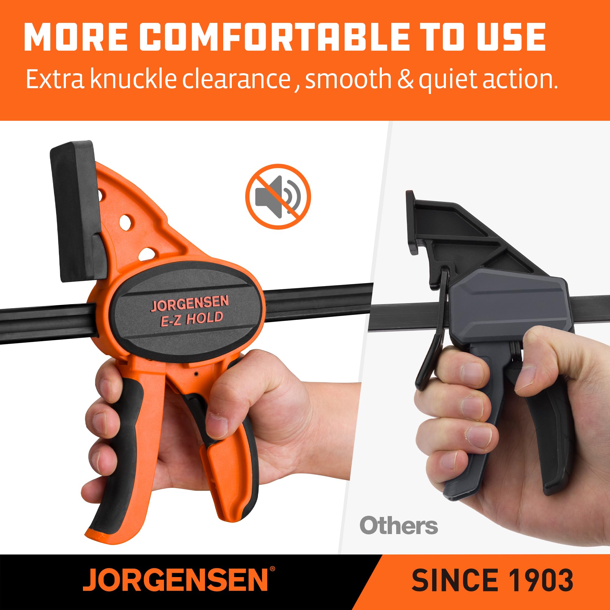 JORGENSEN 2-pack Ratchet Bar Clamps Set, Medium Duty, 12-inch One
