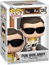 Ed Helms Fun Run Andy #1393 Facsimile Signed Reprint Laser Autographed Funko POP! TV The Office Figurine with Protector Case