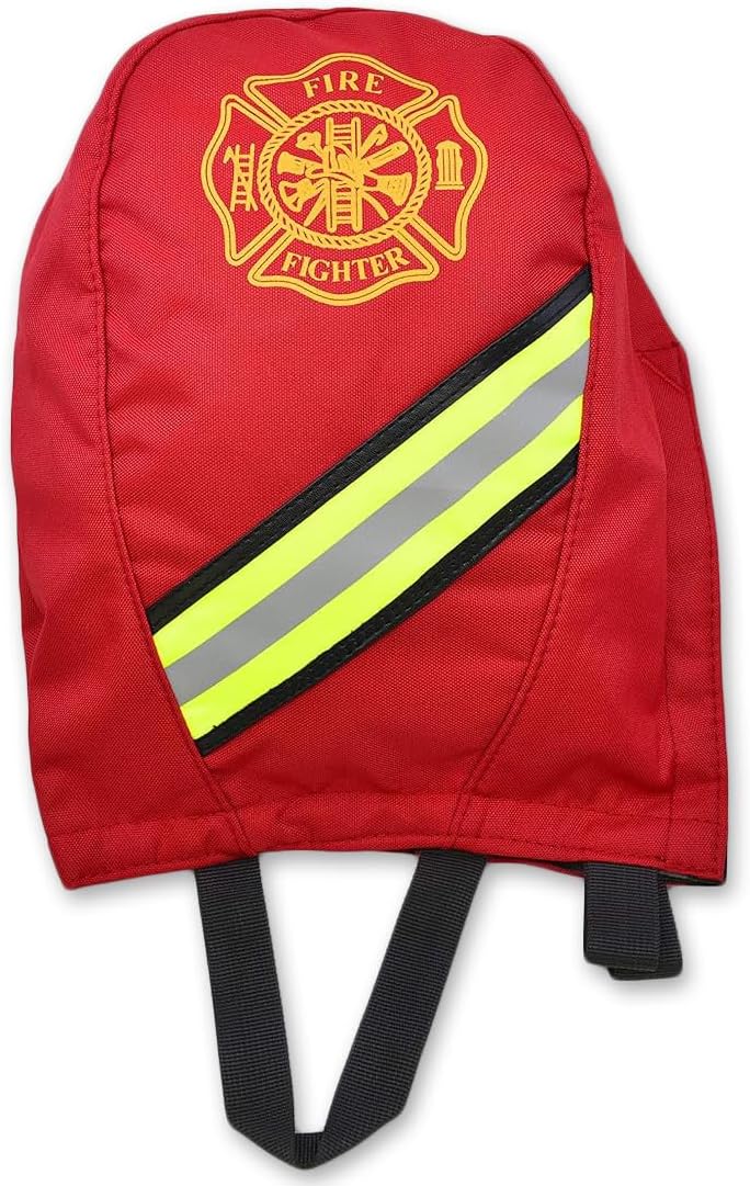 ightning X Products - Step-In Turnout Gear Bag Package - Includes Quad-Vent Turnout Bag, SCBA Mask Bag, Shoulder Strap & Glove Holder Red