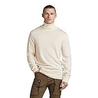 G-STAR Uomo Premium Core Turtle Knitted Sweater, Beige (eggnog D21933)
