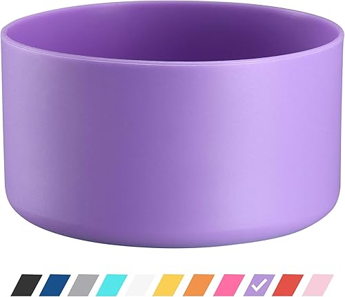 VMINI - manga protectora de silicón, compatible con Hydro Flask y más botellas de agua, cubierta inferior antideslizante de 12  40 oz