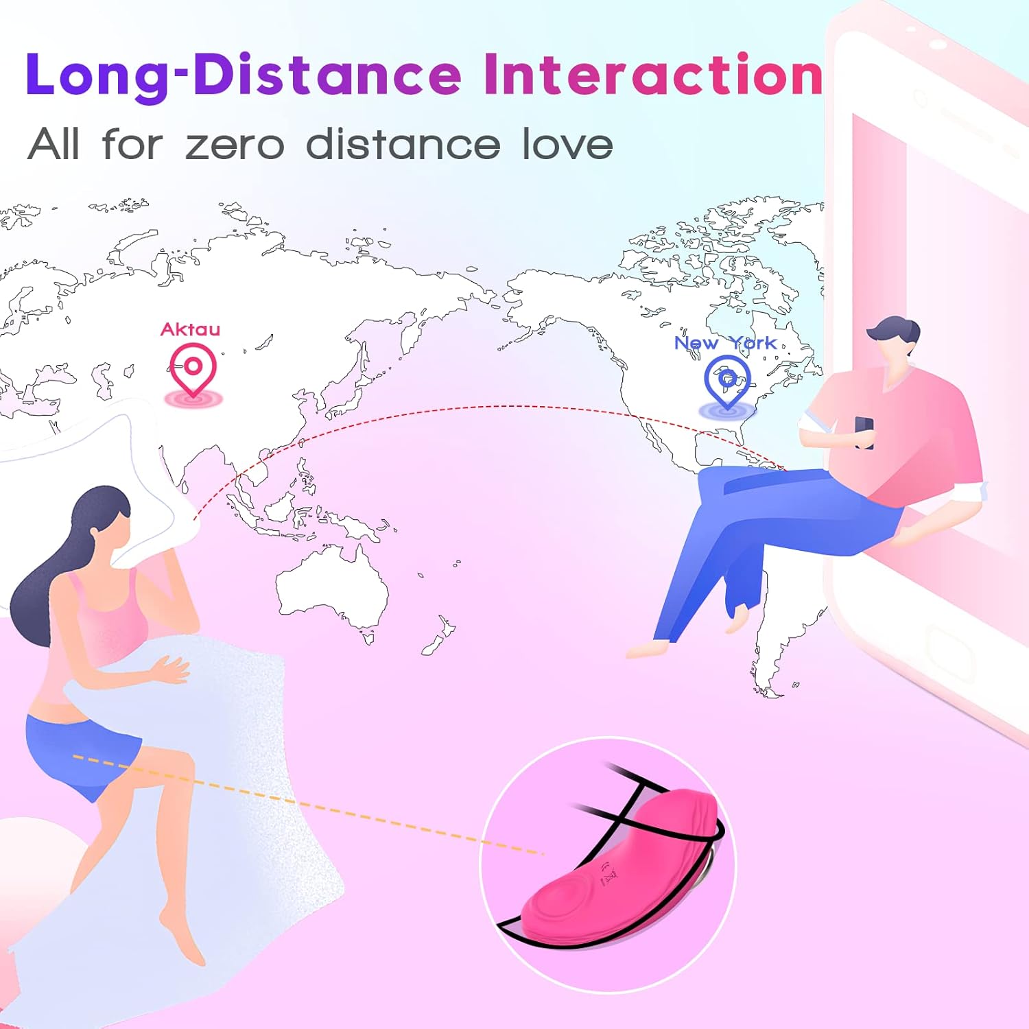 APP & Remote Control Wearable Vibrator Vibrating Panties with Magnetic Clip, Silicone Clitoral Vagina Stimulator Clit Nipple Teaser Adult Toy with 10 Vibration for Women Couple and Beginners