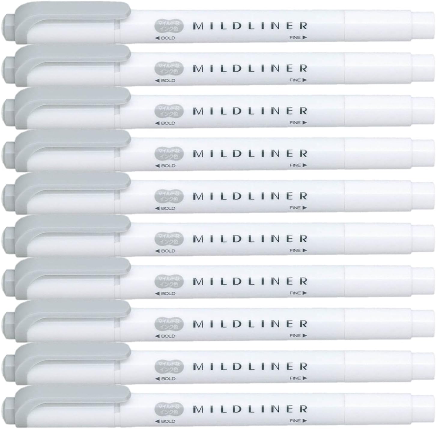 Highlighter pen markers, Mild Gray (WKT7-MGR) x 10