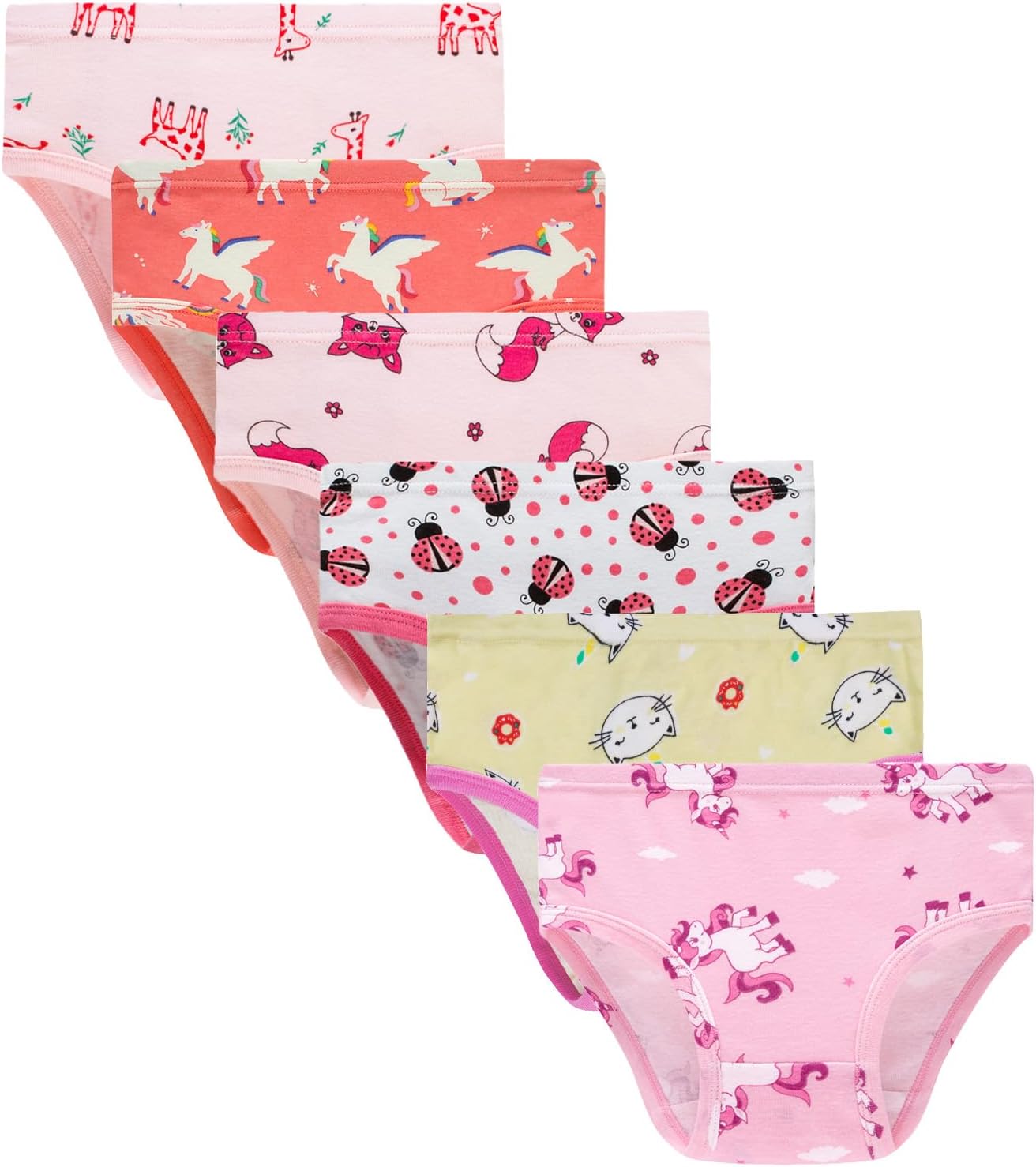 Boboking Soft Cotton Underwear Toddler Girls'Briefs Soft Undies