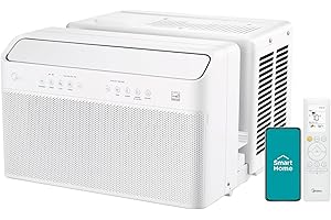 8,000 BTU U-Shaped Smart Inverter Window Air Conditioner