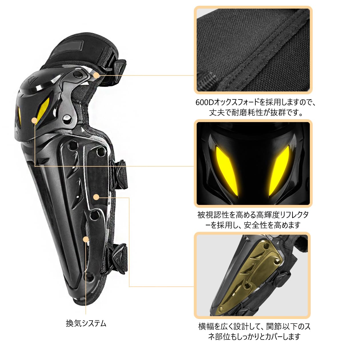 Amazon | RENHE バイク用プロエルボーガード 膝プロテクター 肘
